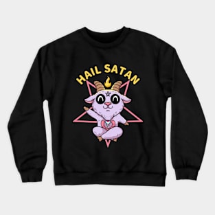 Hail cute satan Crewneck Sweatshirt